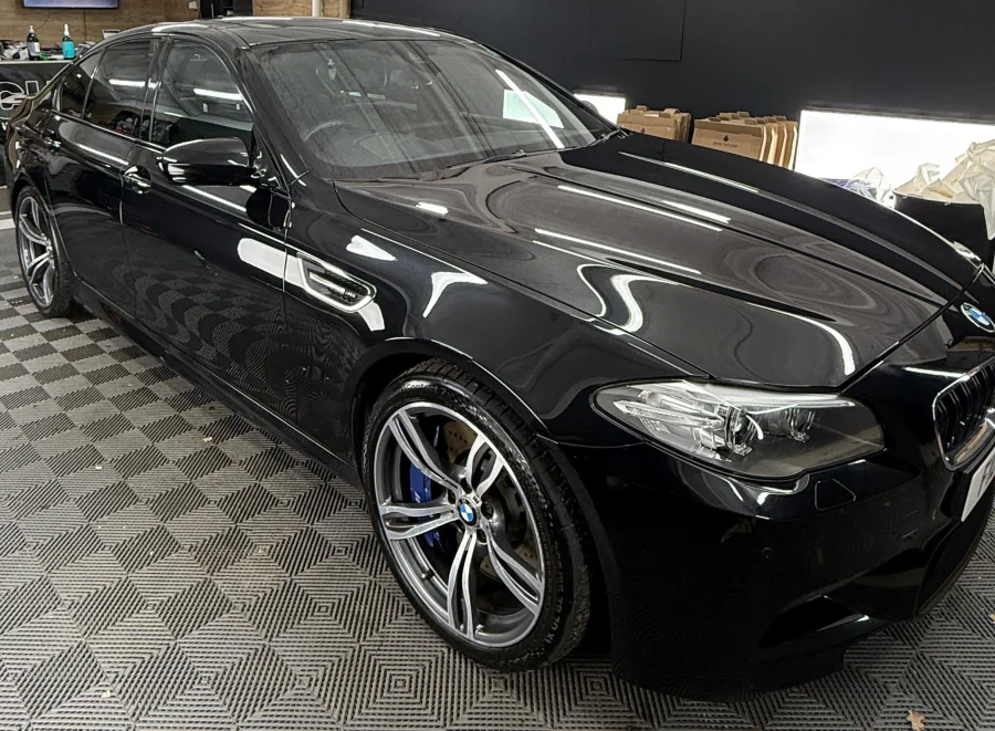 BMW M5 after BRV Valeting winter protection treatment in Worthing